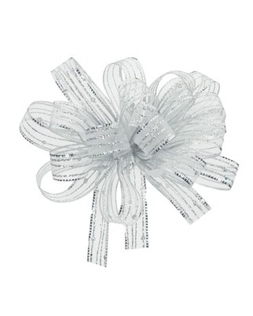 w/ Silver Ribbon size, inches height and inches wide.
