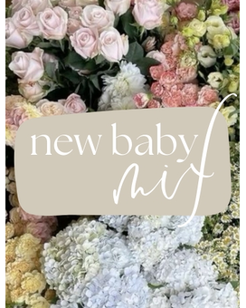 New Baby Gender Neutral Designer's Choice Flower Arrangement