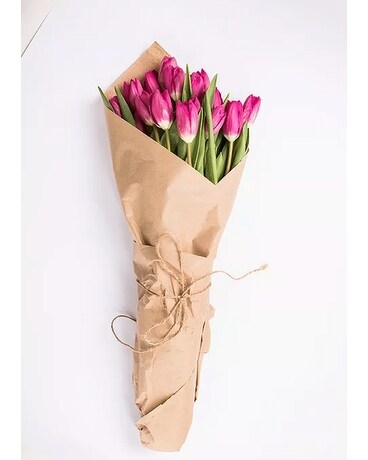 Dutch Tulip Bouquet- 15 stems size, inches height and inches wide.