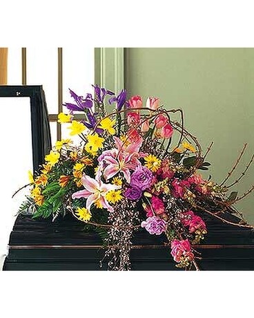 1/2 Casket size, inches height and inches wide.