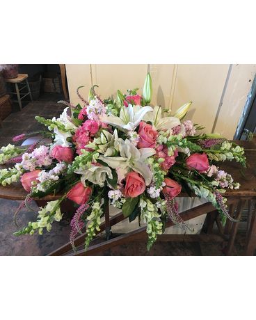 1/2 Casket size, inches height and inches wide.
