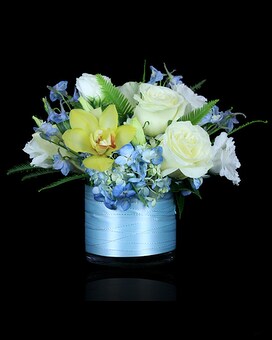 More Flowers & Larger Vase size, inches height and inches wide.