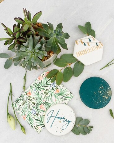 Upgrade: Congrats Handwritten Card size, inches height and inches wide.