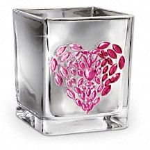 Teleflora's Jeweled Heart Bouquet Vase