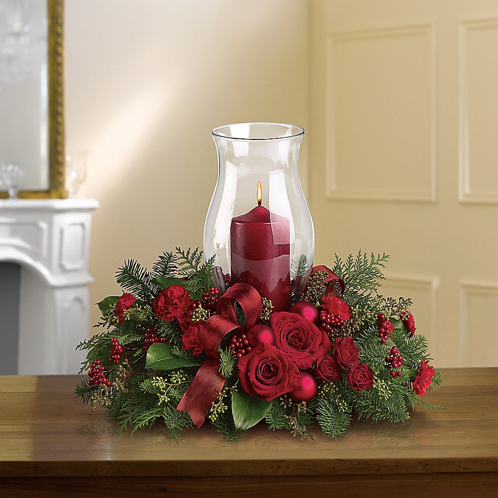 Holiday Glow Centerpiece in Syracuse NY - Sam Rao Florist