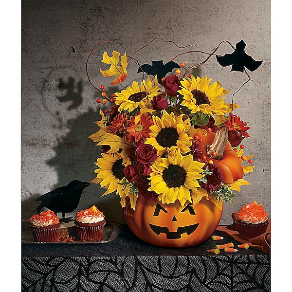 Trick & Treat Pumpkin Arrangement