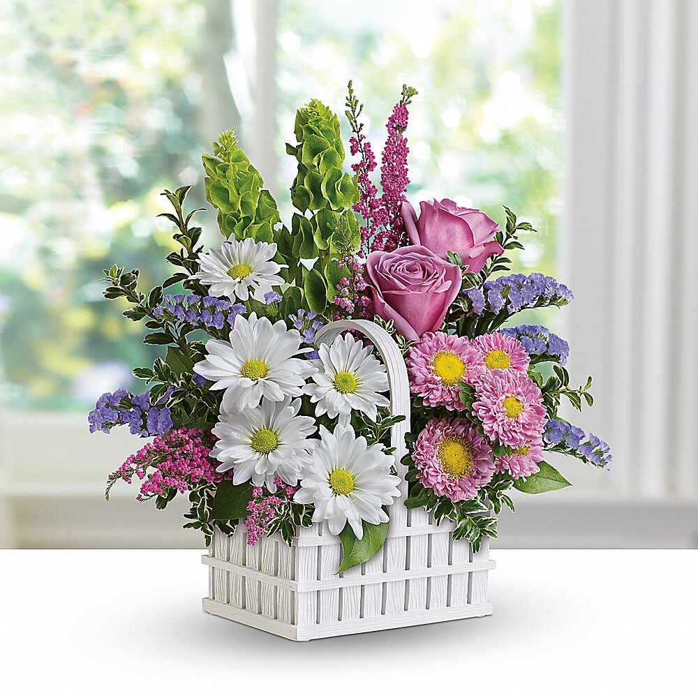 Teleflora's White Picket Bouquet in Houston TX - Ace Flowers