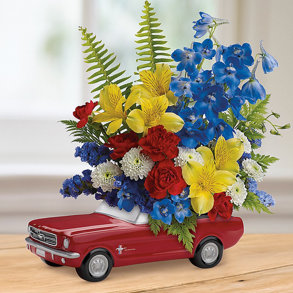Teleflora's '65 Ford Mustang Bouquet (T15F100A) - by Soukal Floral