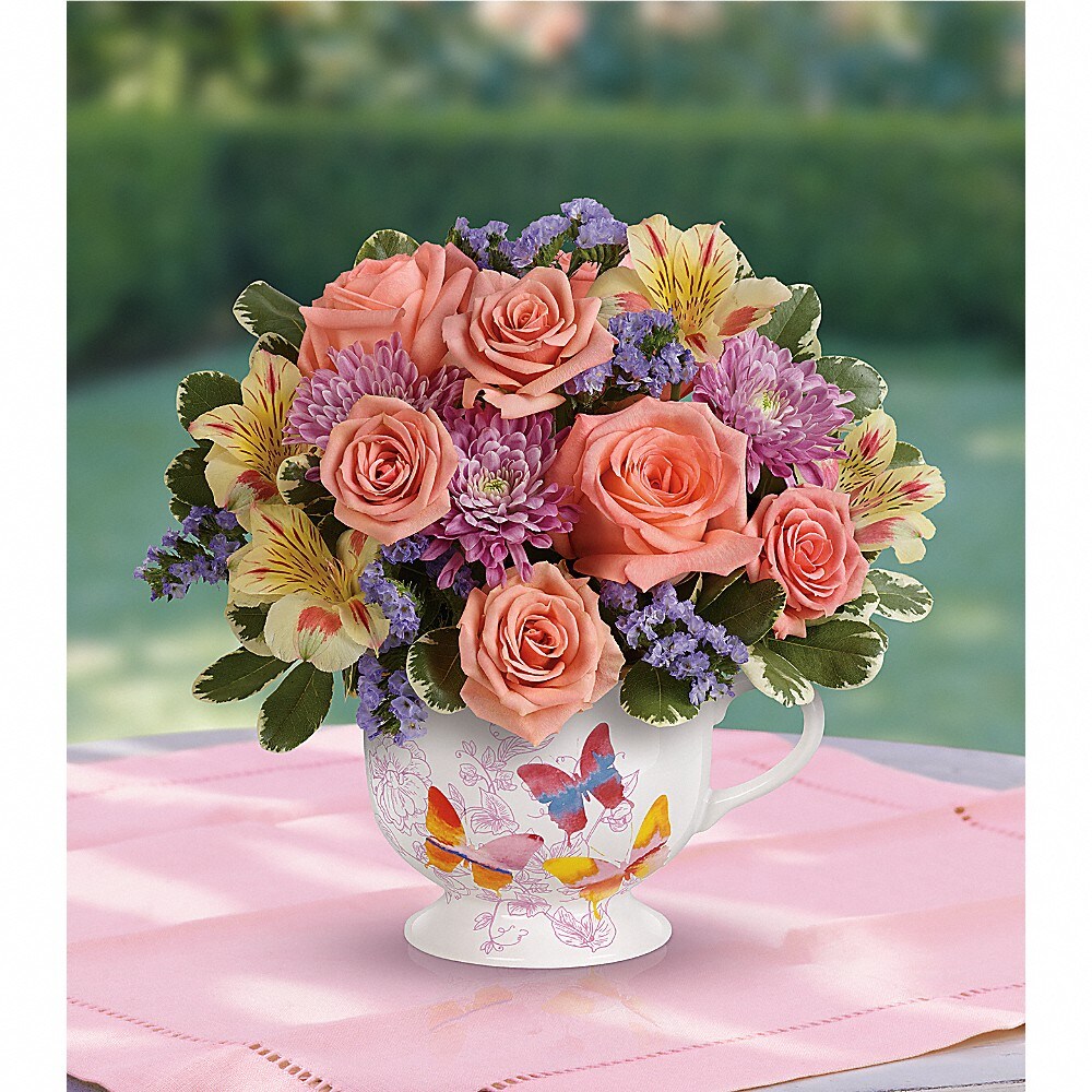 Teleflora's Butterfly Sunrise Bouquet in Freeport IL