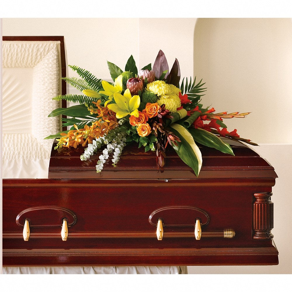 Island Memories Casket Spray (T244-3A) in Chicago IL - Soukal