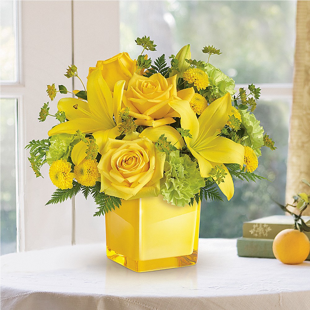 Teleflora's Sunny Mood Bouquet (TEV43-2A) in Chicago IL - Soukal