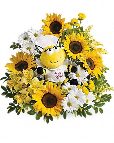 Teleflora's Bee Well Bouquet Flower Arrangement