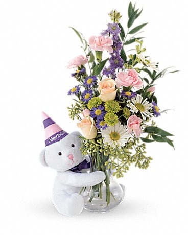 Teleflora's Party Bear Bouquet