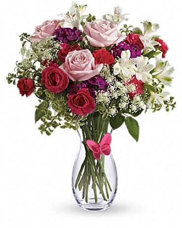 Teleflora's Butterfly & Blossom Vase - TF-F1 ($44.06)