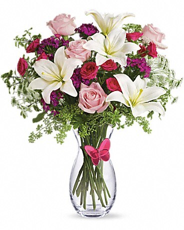 Pink Butterfly Bouquet by Teleflora