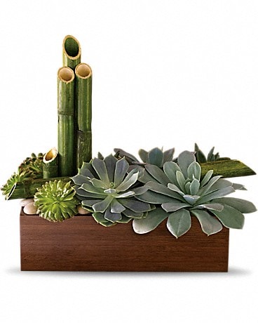 Peaceful Zen Garden Flower Arrangement