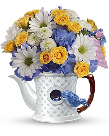 Teleflora's Peek-a-Bird Bouquet Flower Arrangement