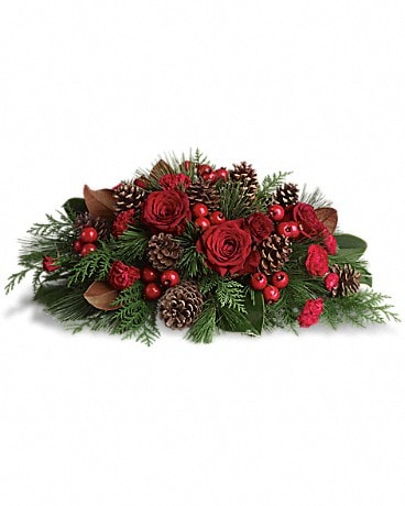 Christmas Spirit Seasonal Flower Arrangement - Naples Floral Design