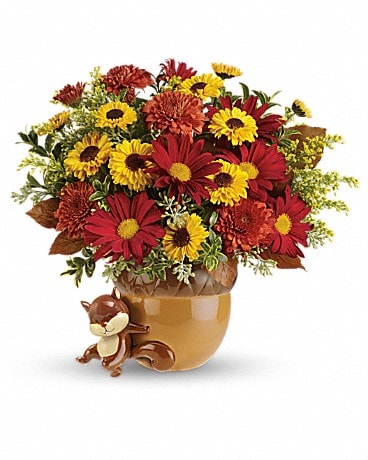 Teleflora's Send a Hug™ Squirrel Away Bouquet Flower Arrangement