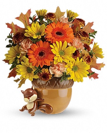 Teleflora's Send a Hug™ Fetching Fall Bouquet Flower Arrangement