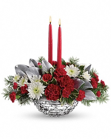 Holiday Magic T117-1 Winter Floral Arrangement in Elkton, MD - FAIR HILL  FLORIST