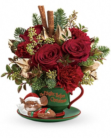 Christmas flower arrangements on sale to send