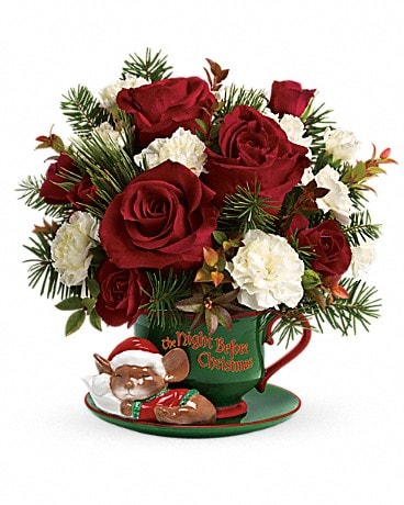 Teleflora's Send a Hug Waiting For Santa Flower Arrangement