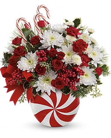 Teleflora's Peppermint Sticks Bouquet