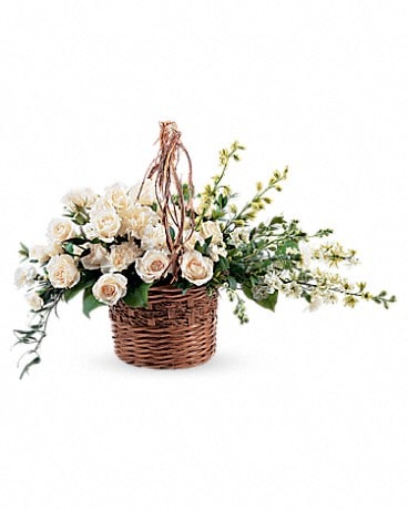 Basket of Light Flower Arrangement