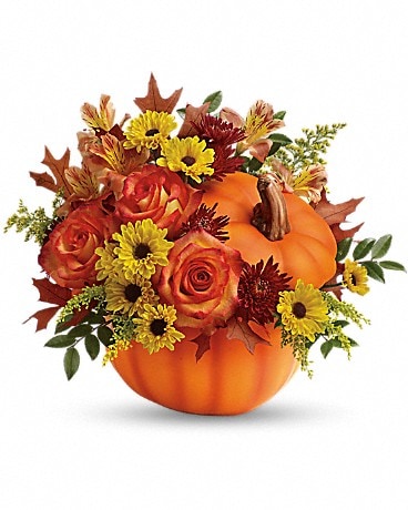 Teleflora's Warm Fall Wishes Bouquet - by Nelson Flowers