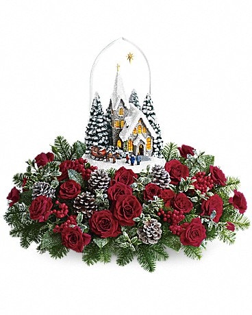 LIMITED EDITION  Thomas Kinkade's Starry Night Flower Arrangement