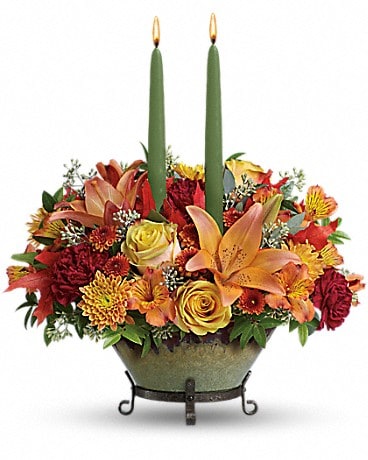 Teleflora's Golden Fall Centerpiece