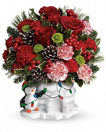 Send a Hug® Christmas Cutie by Teleflora Bouquet