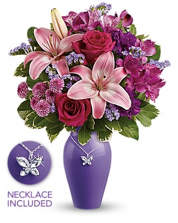 Pink Butterfly Bouquet by Teleflora