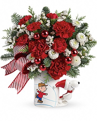 PEANUTS® Christmas Mug by Teleflora