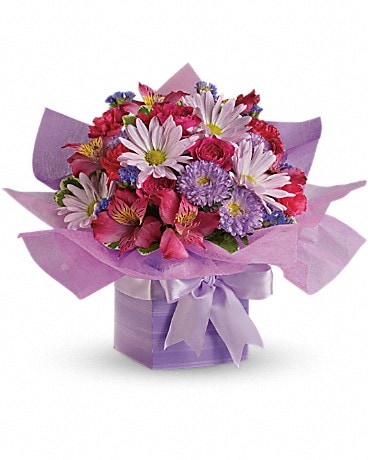 Teleflora's Lovely Lavender Present Flower Arrangement