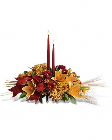 Graceful Glow Centerpiece Flower Arrangement