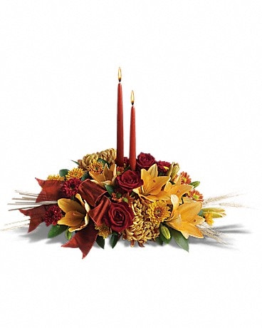 Graceful Glow Centerpiece Flower Arrangement