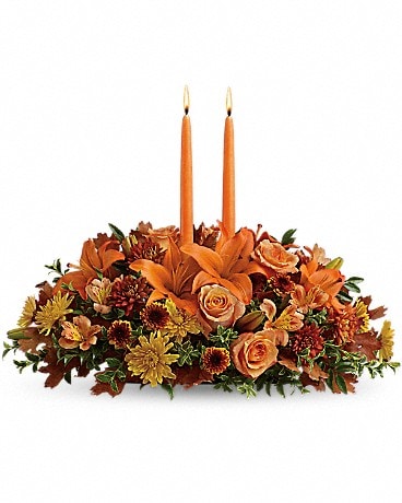 Family Gathering Centerpiece Flower Arrangement