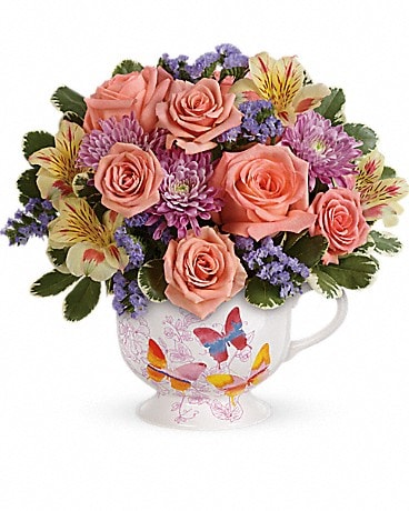 Teleflora's Butterfly Sunrise Bouquet in Freeport IL - Deininger Floral Shop