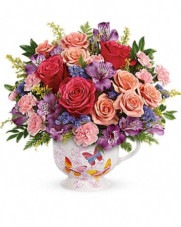 Pink Butterfly Bouquet by Teleflora