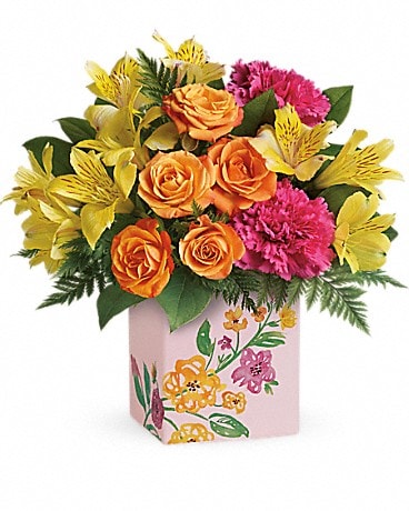 Teleflora's Painted Blossoms Bouquet Bouquet