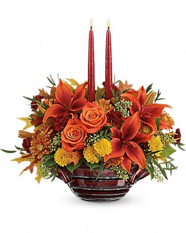 Teleflora's Rich And Wondrous Centerpiece