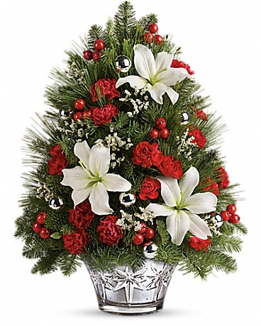 Teleflora's Festive Trimmings Tree Bouquet