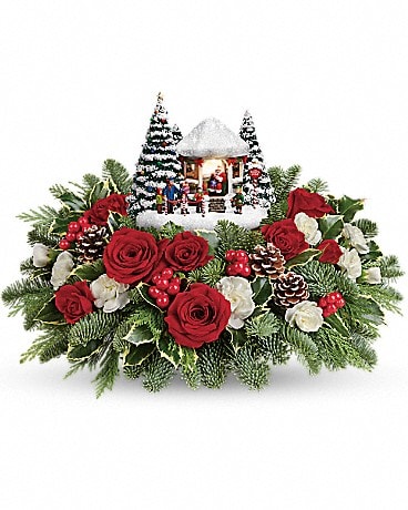 Thomas Kinkade's Jolly Santa Bouquet in Marysville CA - The