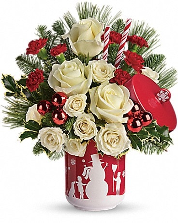 Teleflora's Falling Snow Bouquet Bouquet