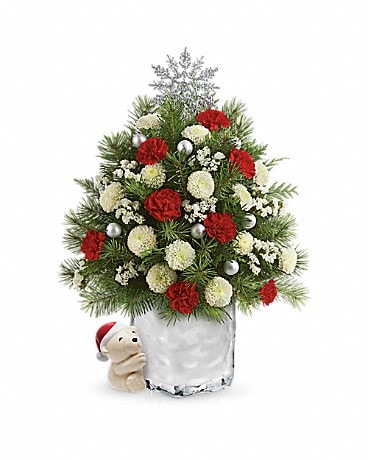 Send a Hug® Cuddly Christmas Tree Bouquet