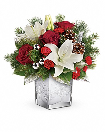 Teleflora's Frosted Forest Bouquet