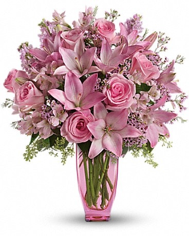 Teleflora's Pink Pink Bouquet with Pink Roses Bouquet
