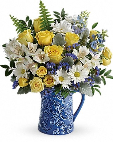 Teleflora's Bright Skies Bouquet in Derby NY - The Flower ...